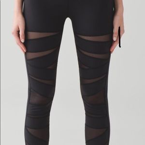 Lululemon Wunder Under HR Tight tech mesh leggings